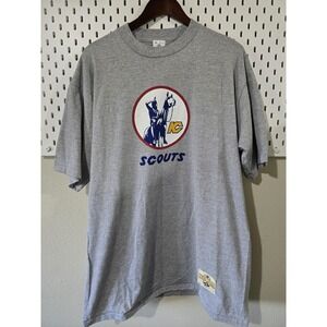 Kansas City Scouts Defunct NHL Hockey Vtg Style Heritage T-Shirt Gray size XL